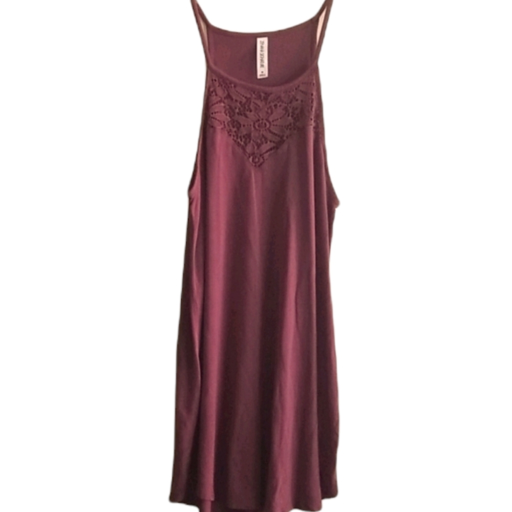 Zenana spaghetti strap mini dress.